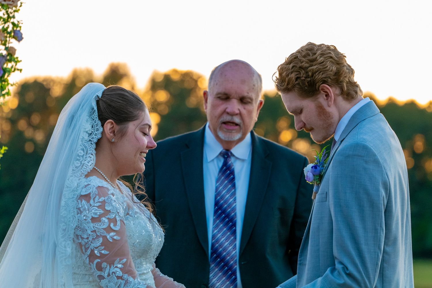Romantic couples portrait saying vows, beautifully documented by inclusive LGBTQ+ Atlanta wedding and portrait photographer Quinton Cole.