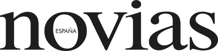 Novias España magazine logo in bold black serif typography on white background.