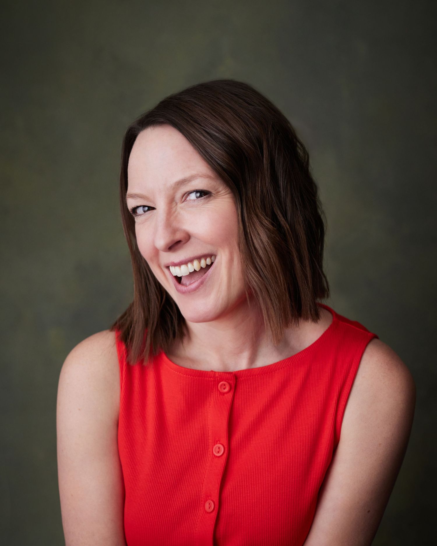Commercial actor headshot featuring a friendly and approachable expression.