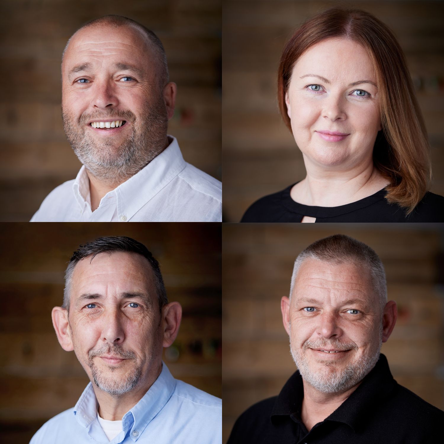 Professional team portraiture showing a unified business brand.