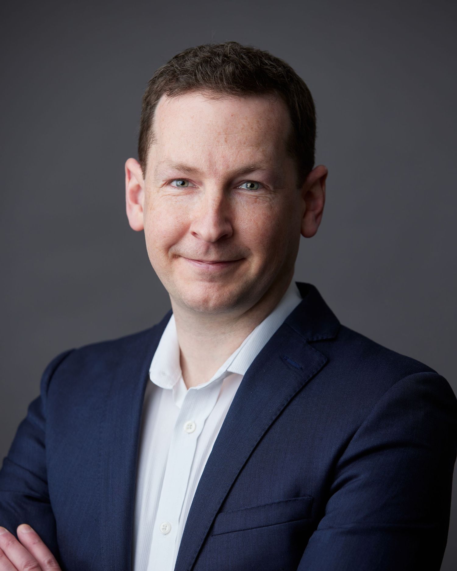 Modern corporate portrait for a technology consultant in Wales.