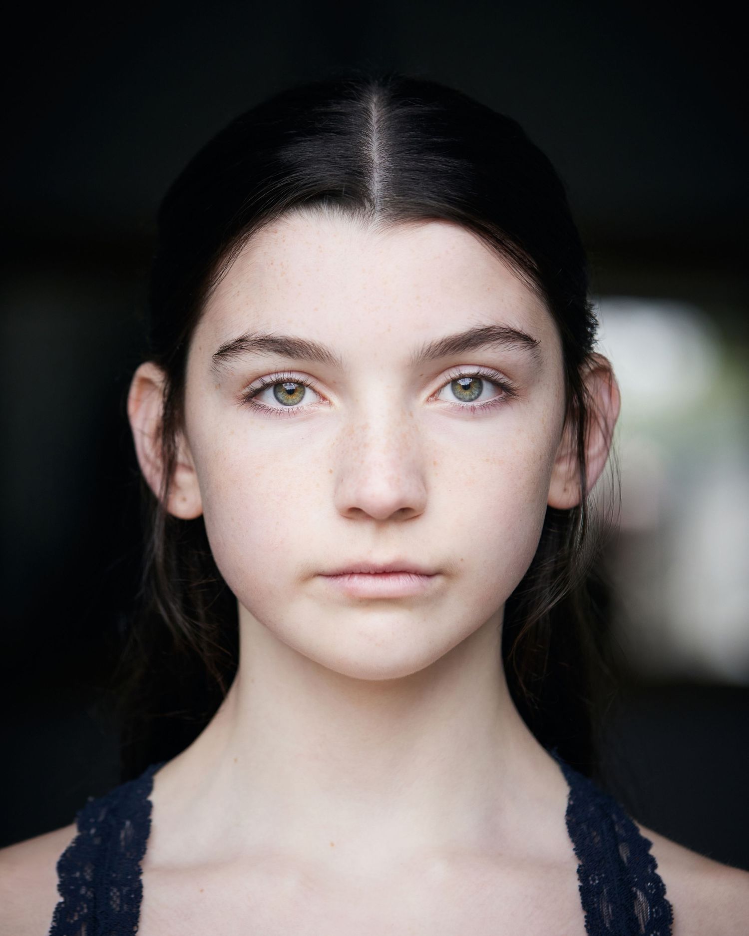 Agency-ready young performer headshot taken in a professional Cardiff studio.