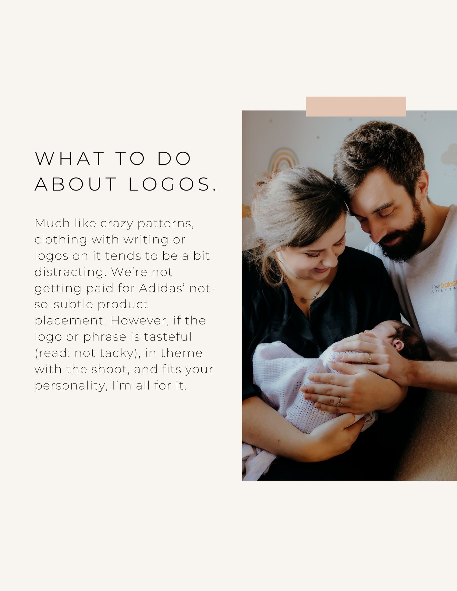 A series of website design mockups showing minimalist layouts with text overlays and lifestyle imagery.