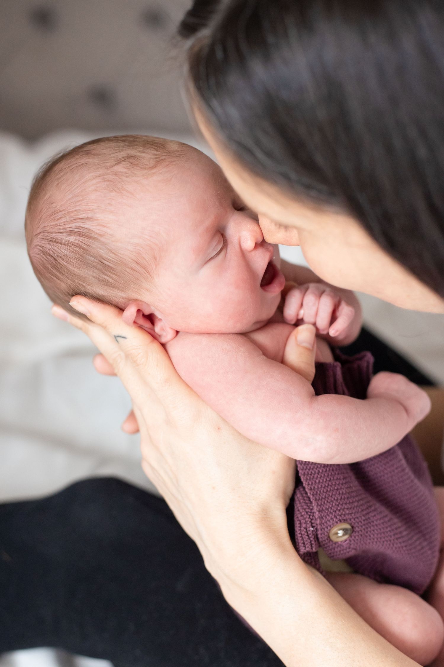 mother and newborn baby girl