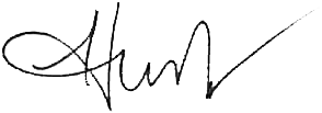 A handwritten cursive signature in black ink on a white background.