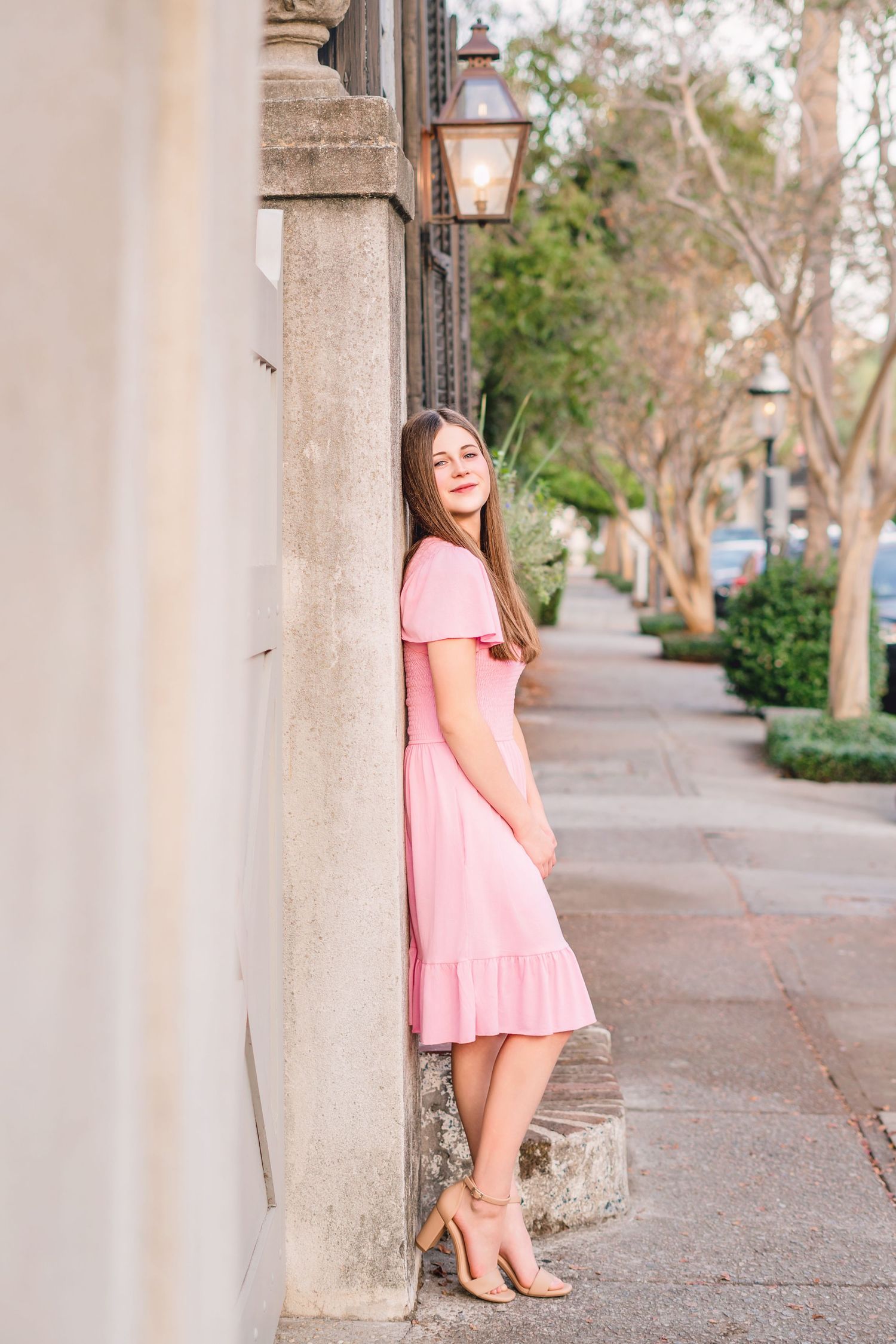 Family portrait session in Charleston South Carolina with parents and children, light-filled timeless heirloom photography