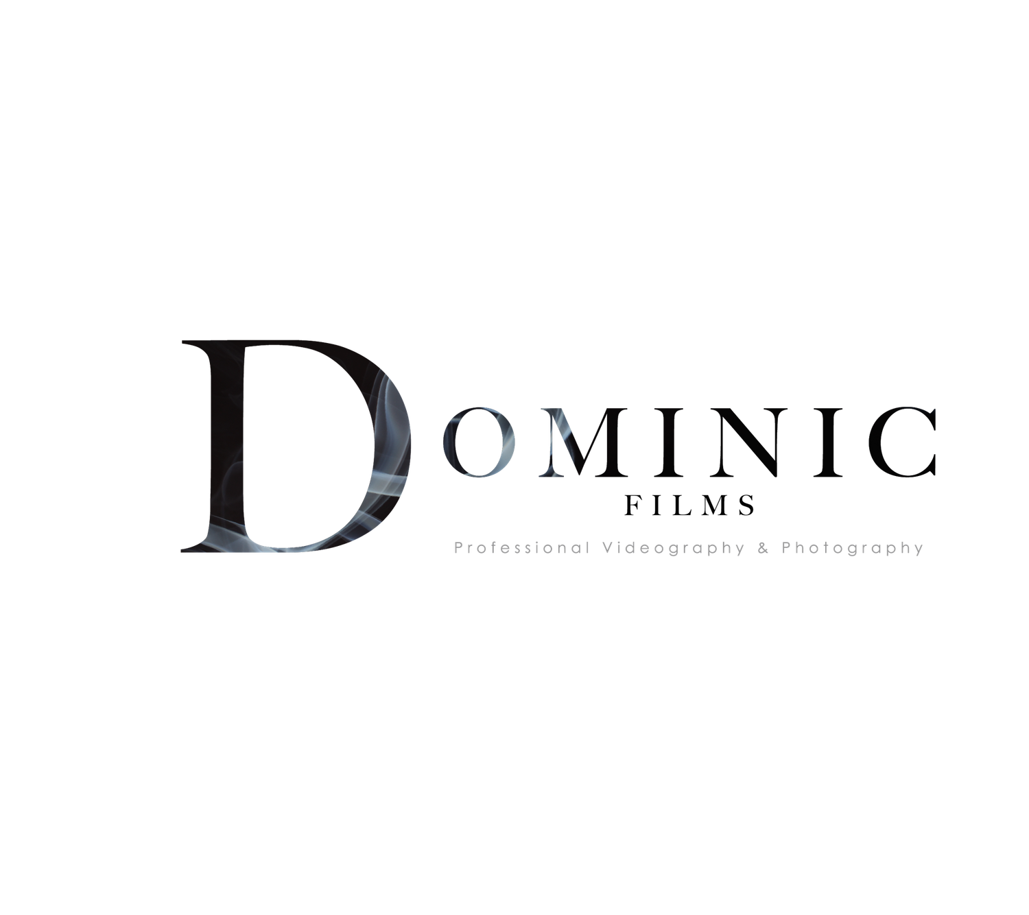 Dominic Films logo featuring elegant typography for professional videography and photography services.