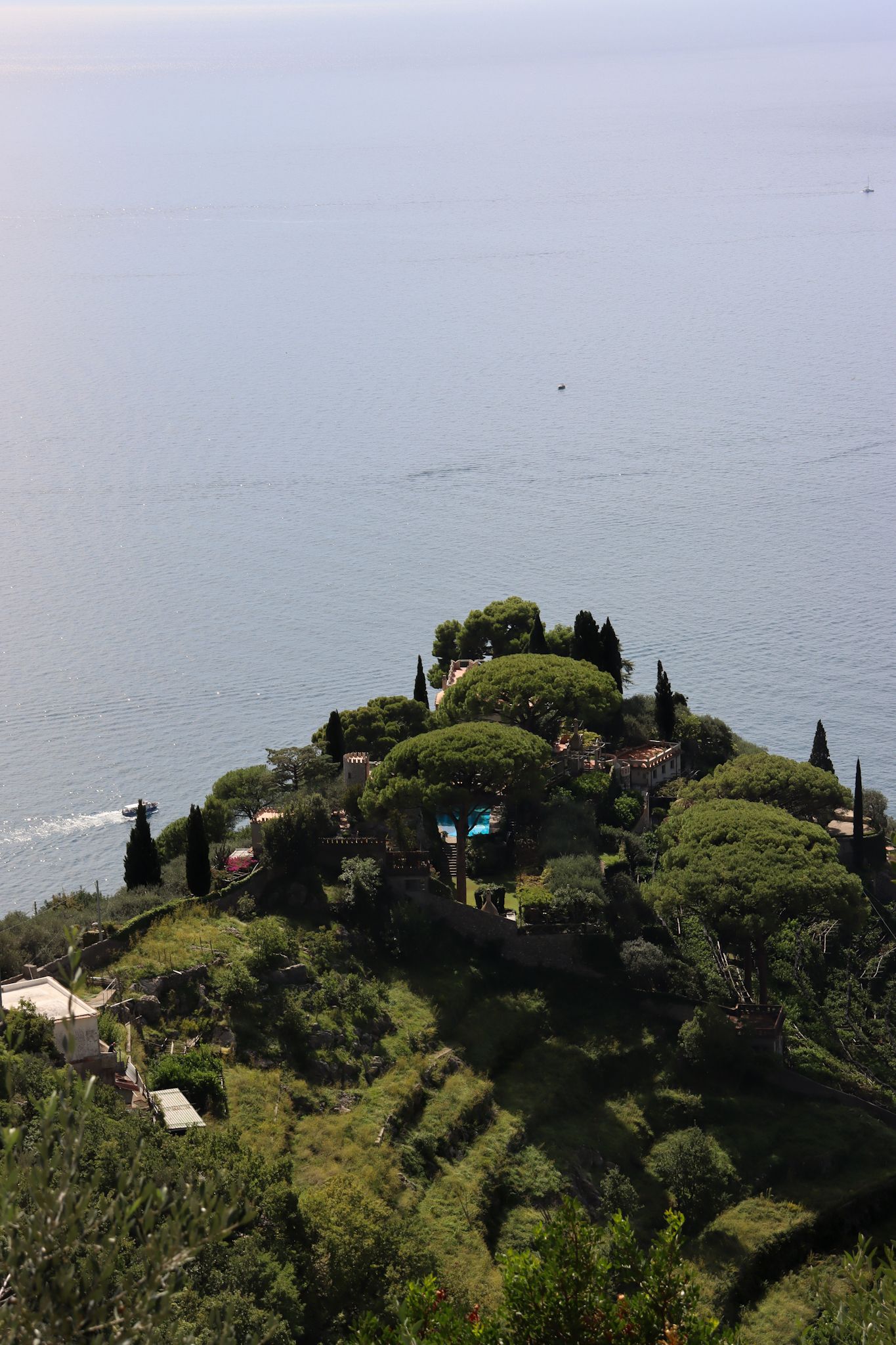 Italy hills at Villa Cimbrone gardens in Ravello, Italy, elegantly captured by Chicago luxury wedding photographer for destination weddings.