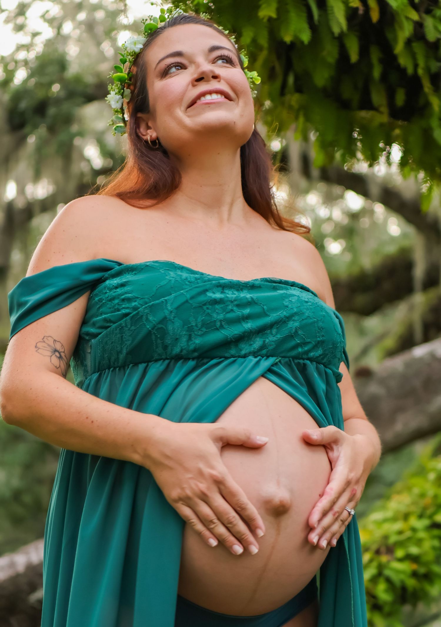 glowing mom to be maternity orlando photographer