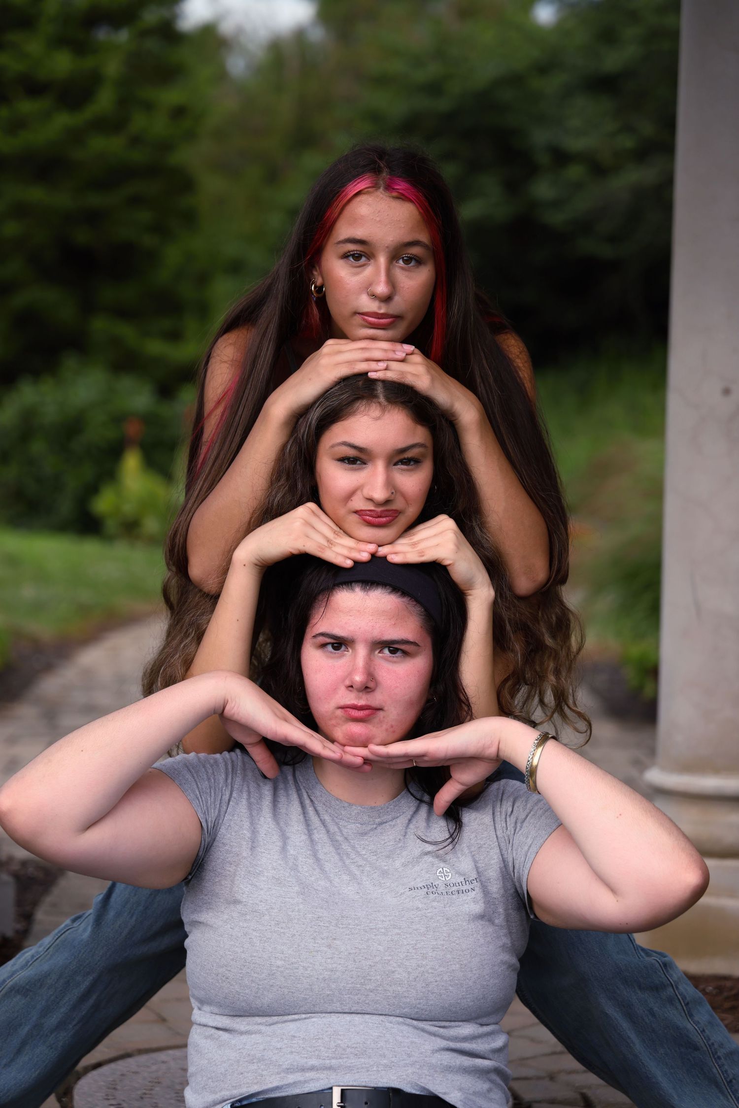 group portrait of three women
