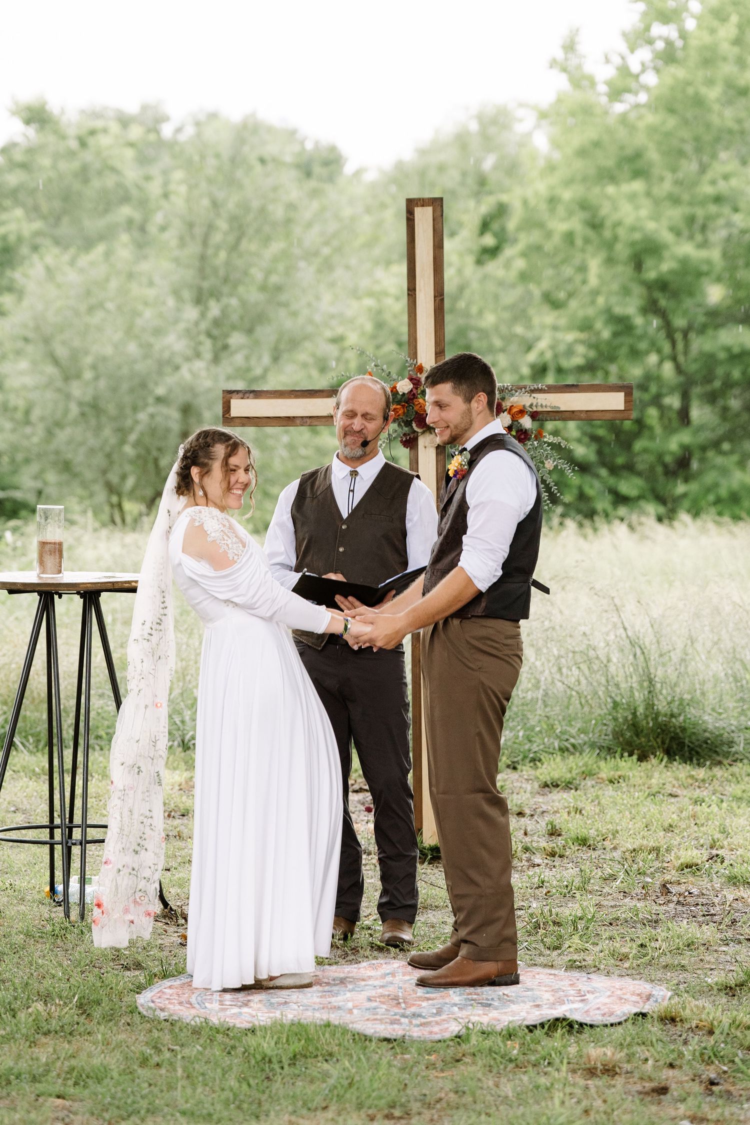 ©AnnaVonRiesenPhotography Wedding Photography | Color image of the bride & groom realizing they are married.