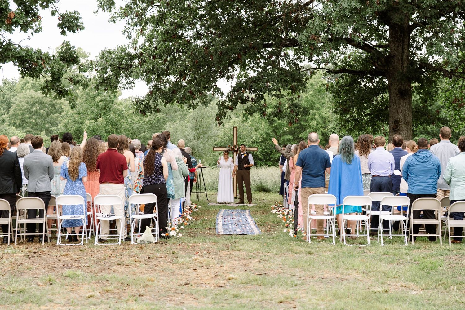 ©AnnaVonRiesenPhotography Wedding Photography | Color image of the ceremony space.