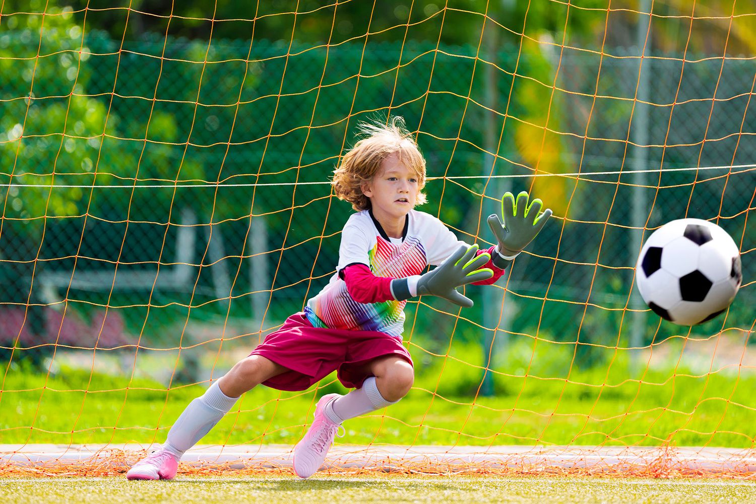 Joueur de soccer en action pour préserver des moments inoubliablesé