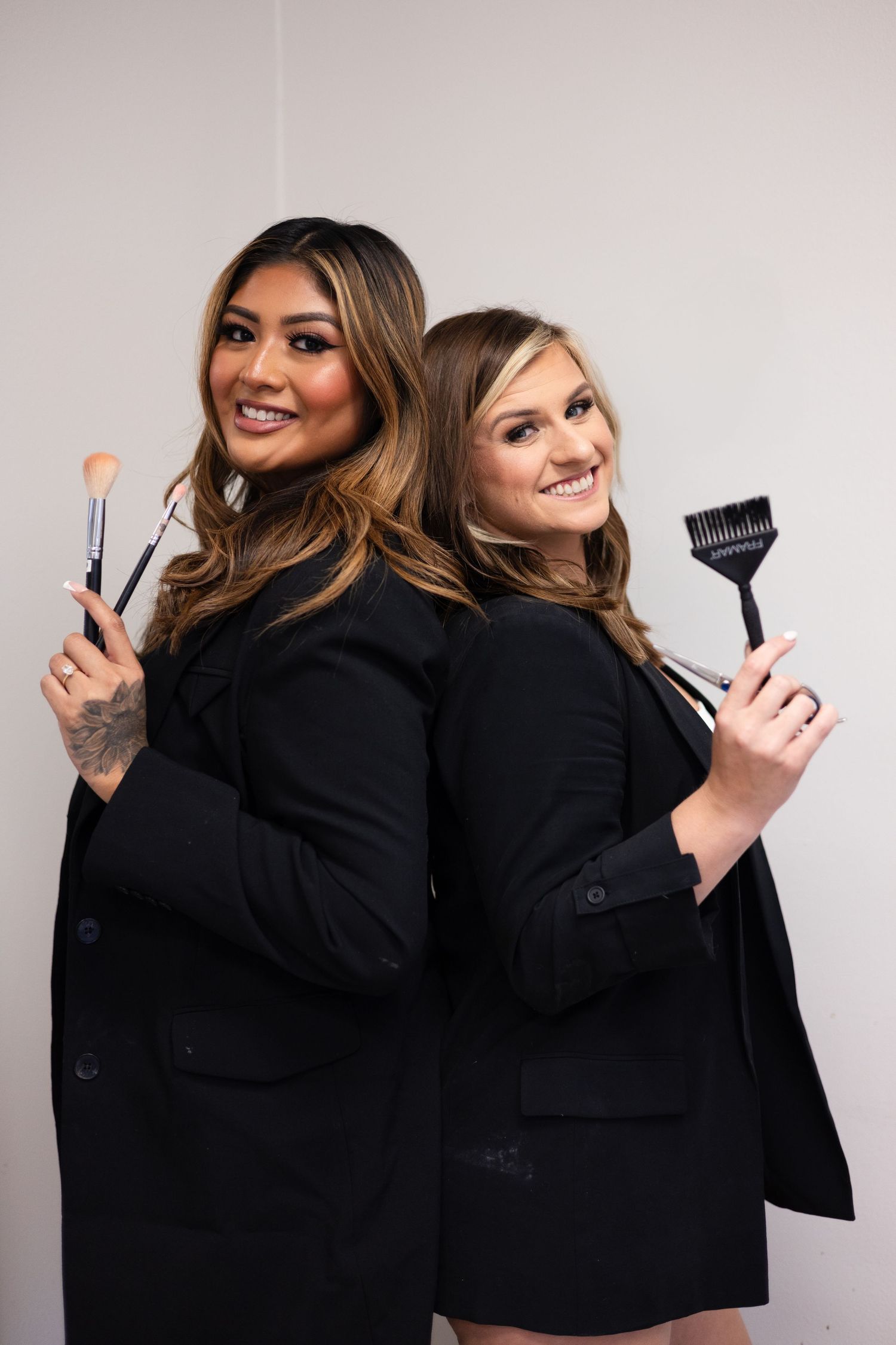 Branding photography session for hairstylist in Okeechobee, Florida showcasing professional salon portraits