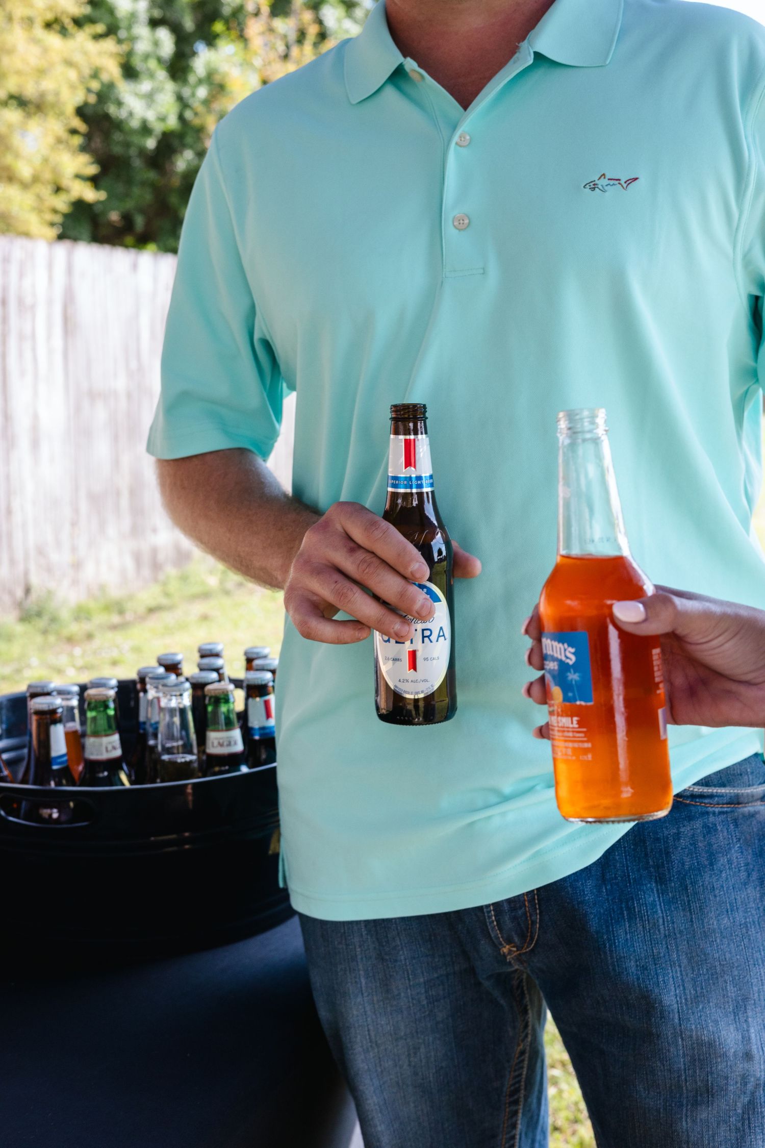 Branding photography session for mobile bar company in Florida showcasing professional event and service setup