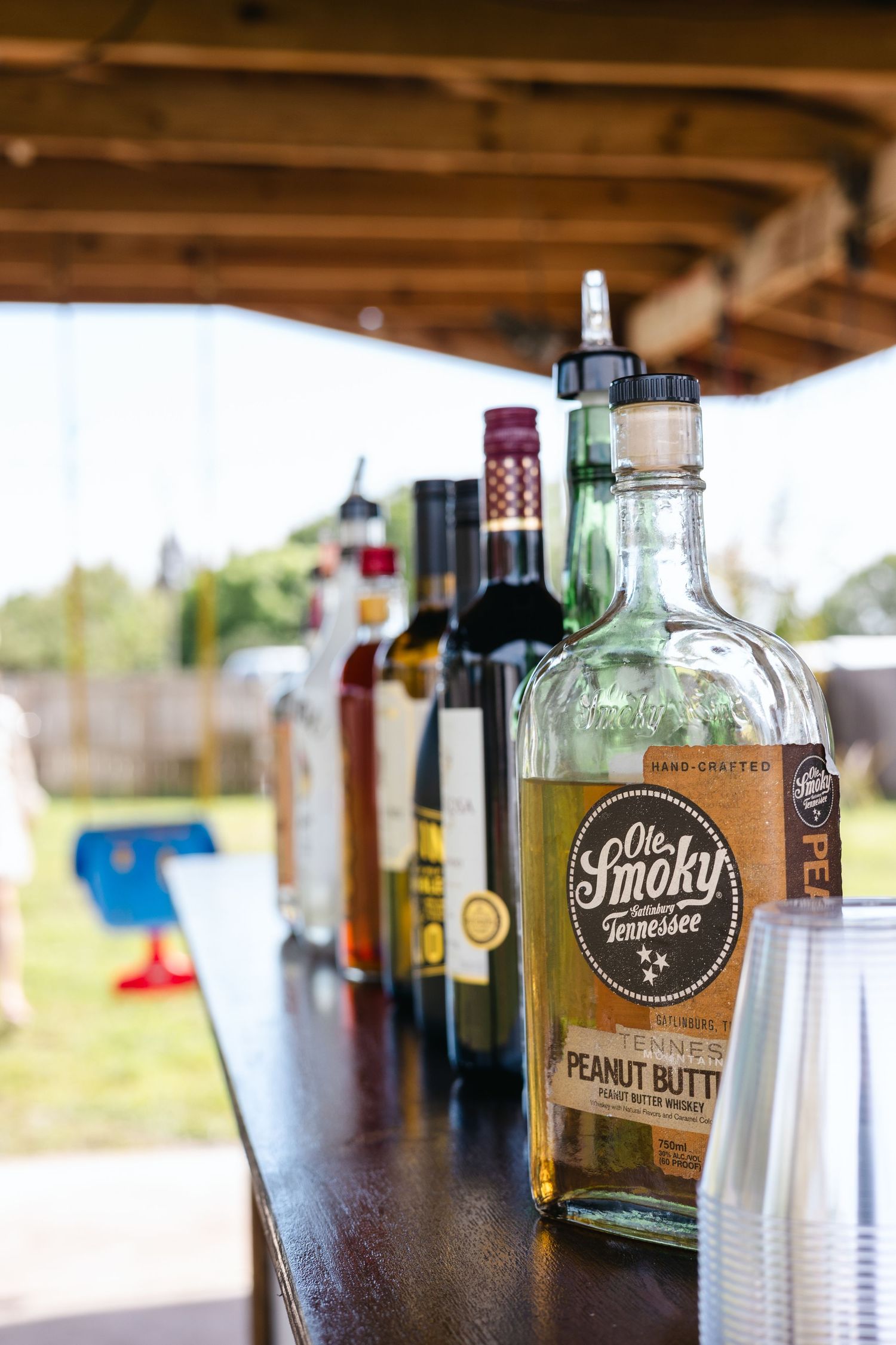 Branding photography session for mobile bar company in Florida showcasing professional event and service setup
