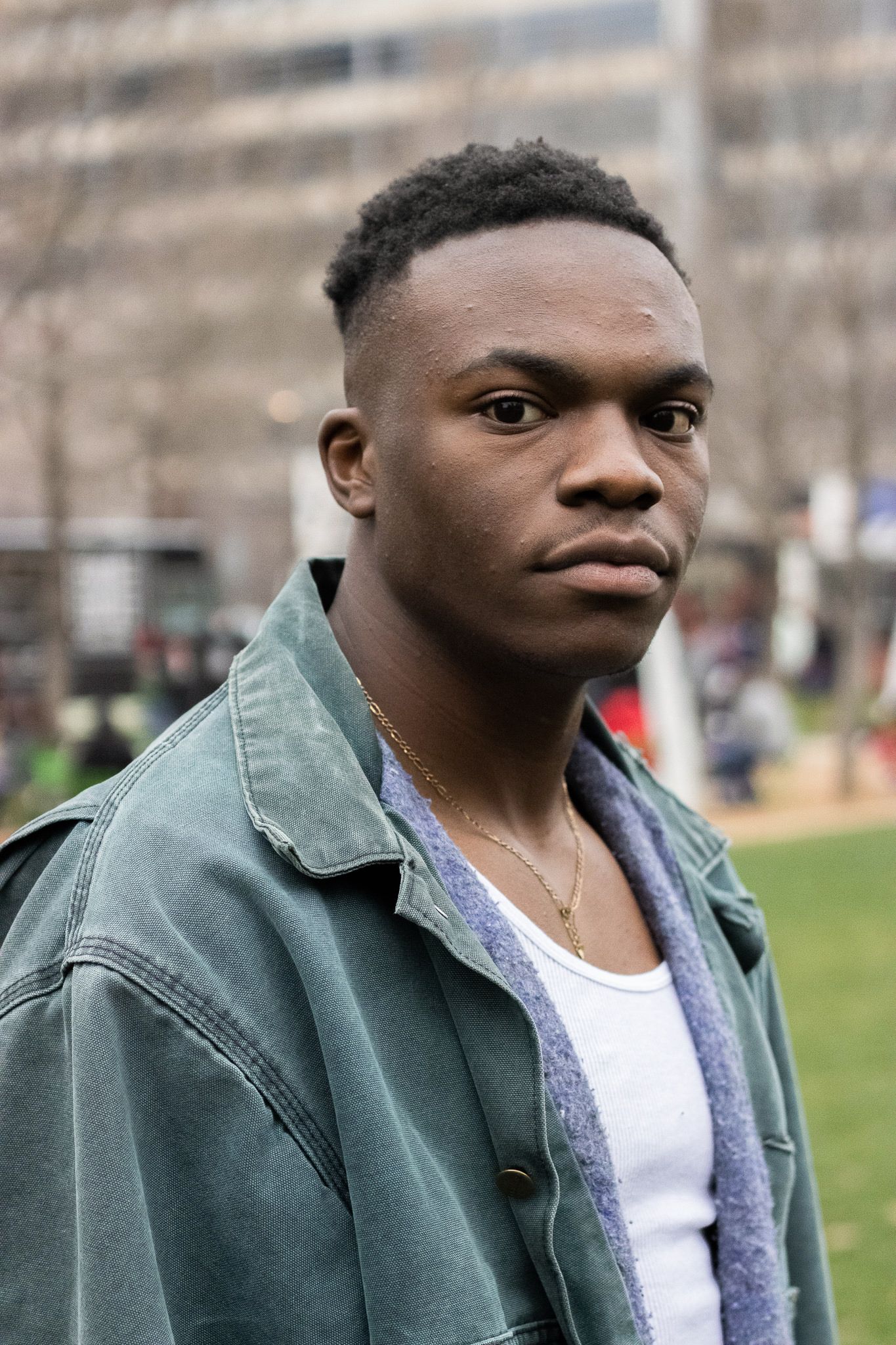 Man posing confidently