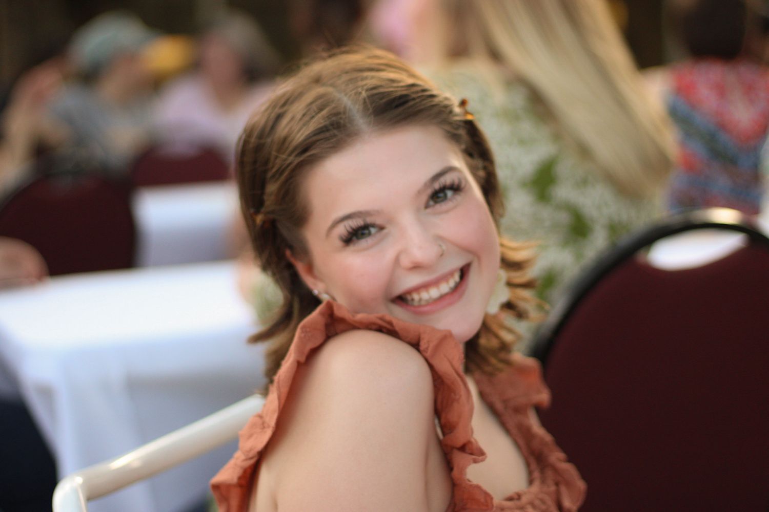 Girl smiling