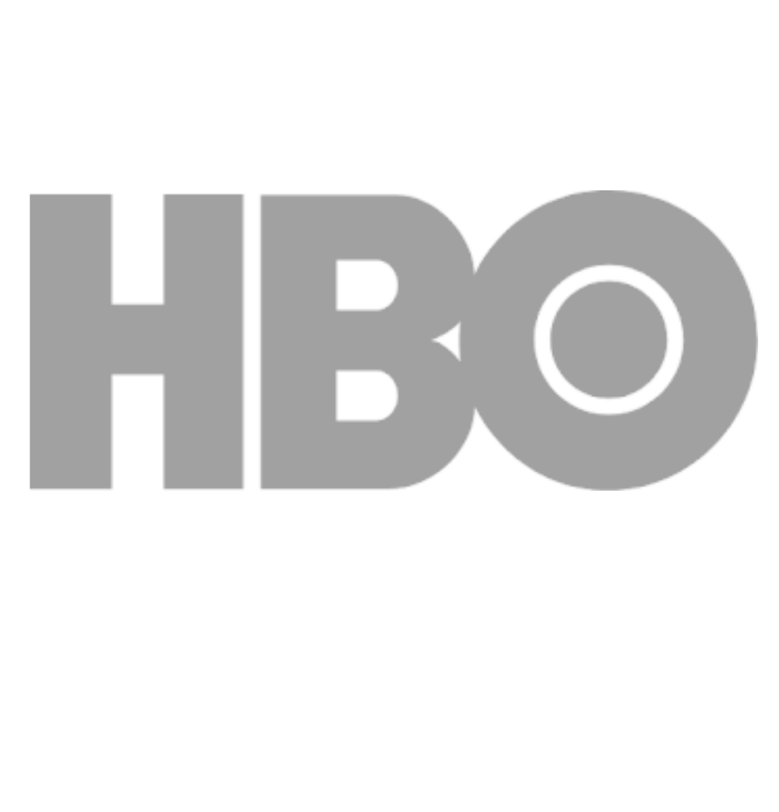 Evolution of the HBO logo design shown in different grayscale variations.