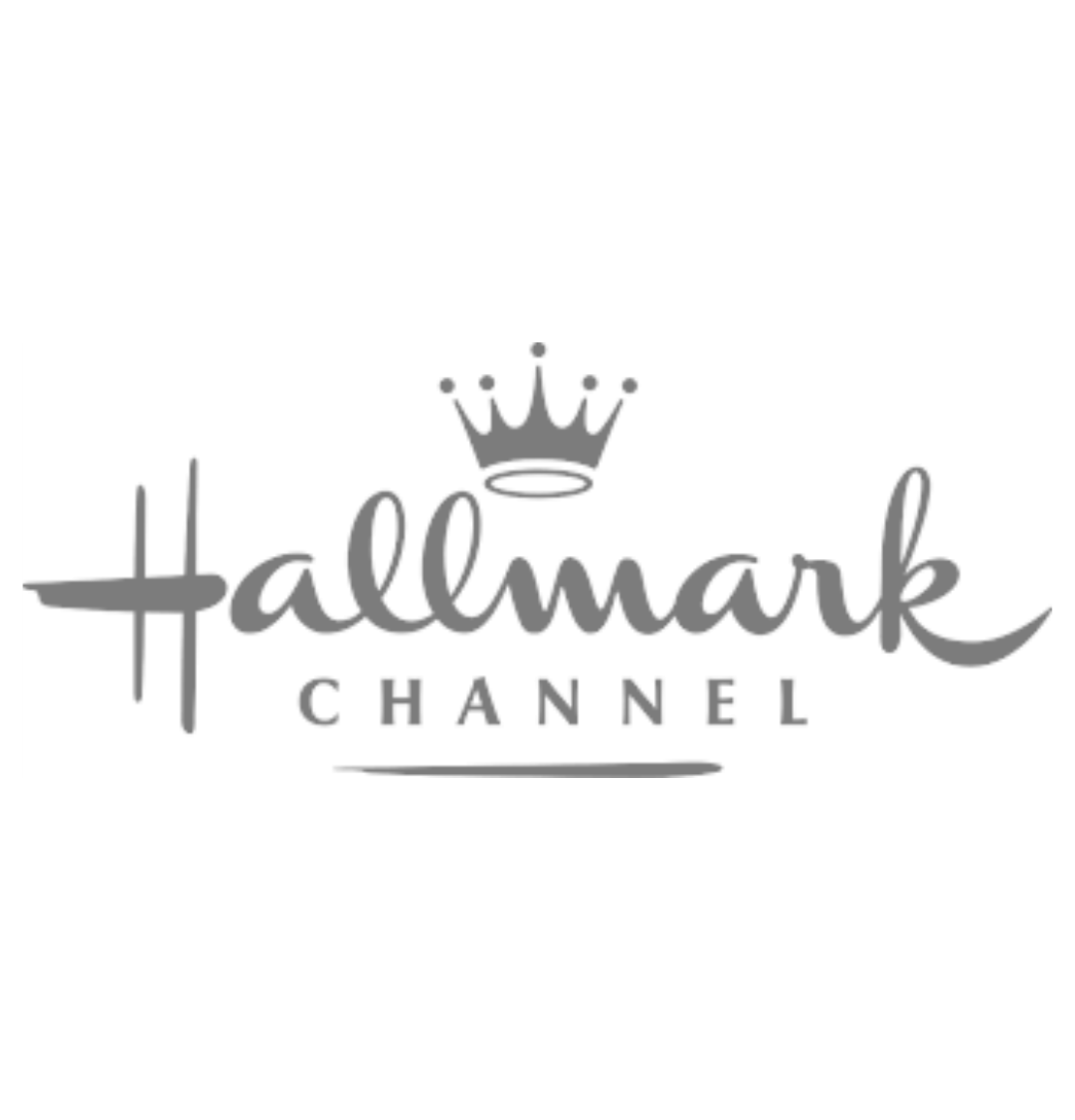 Hallmark Channel logo in gray monochrome design.