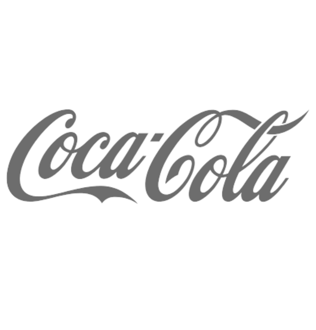 Multiple versions of the Coca-Cola script logo showing brand evolution.