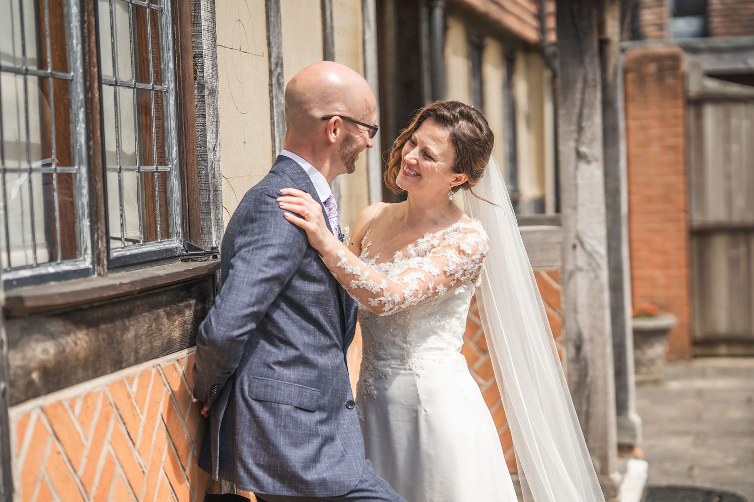 oliver charles photography, bride at langshott manor, surrey