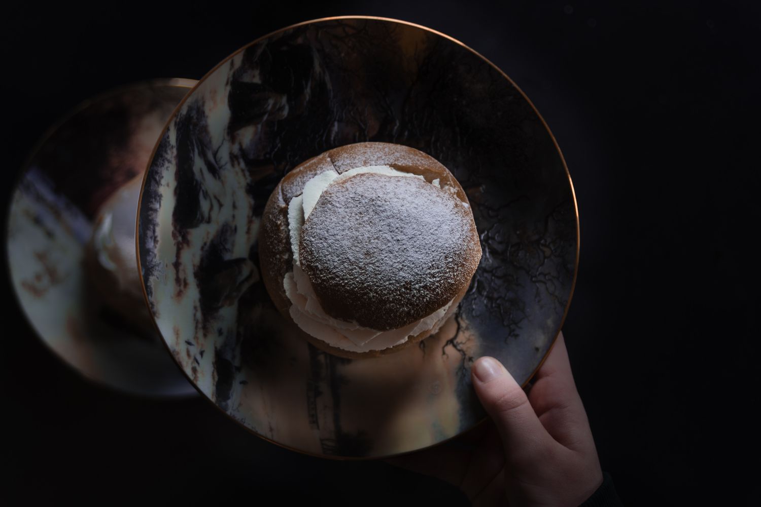 Arty matfoto. Semla. Fotograf Jessica Rankell Rankellfoto