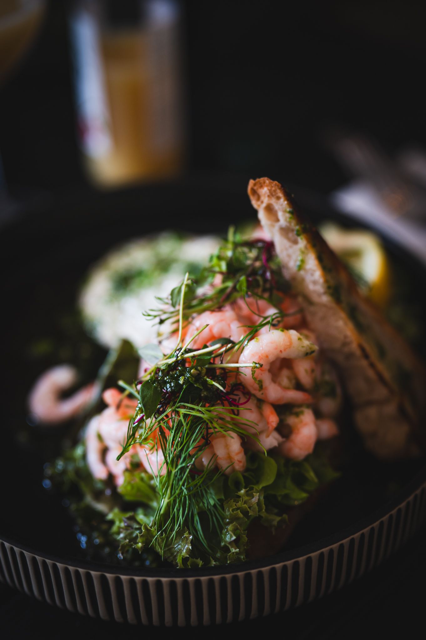Matfoto. Räksallad. Fotograf Jessica Rankell Rankellfoto