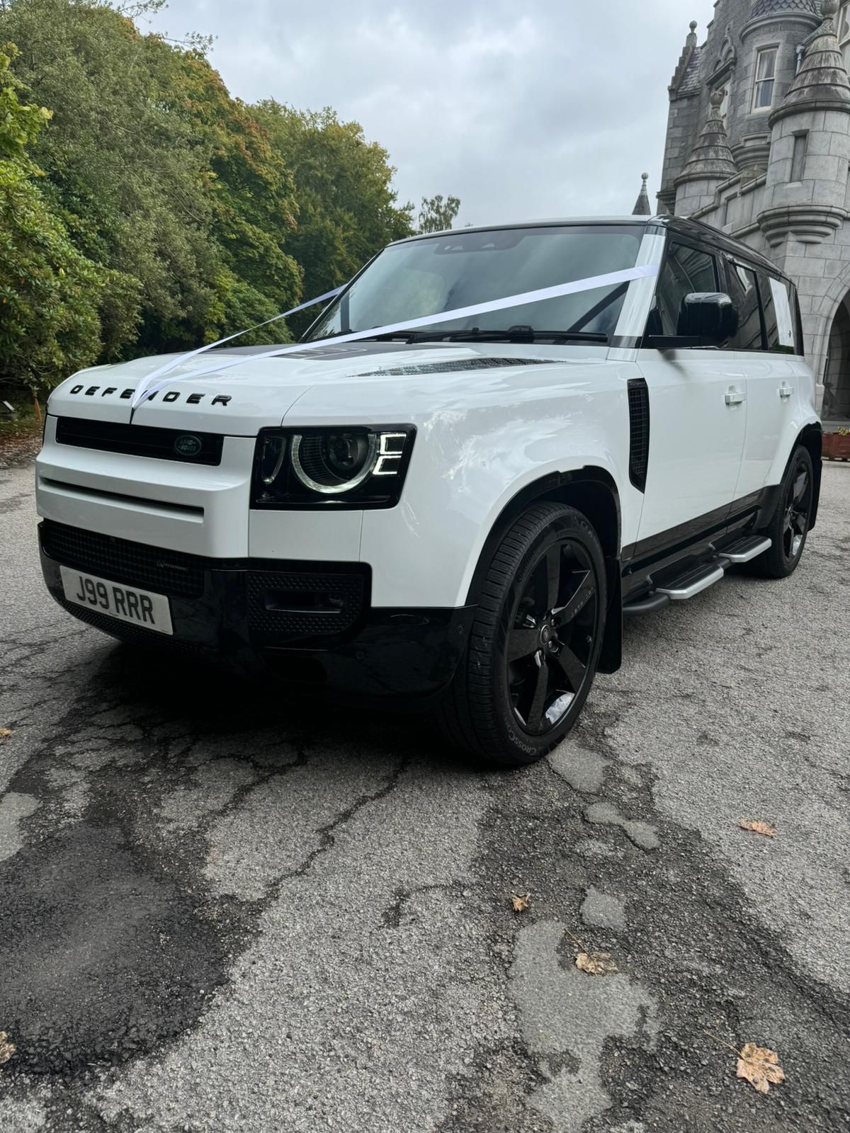 side view of the Range Rover Defender