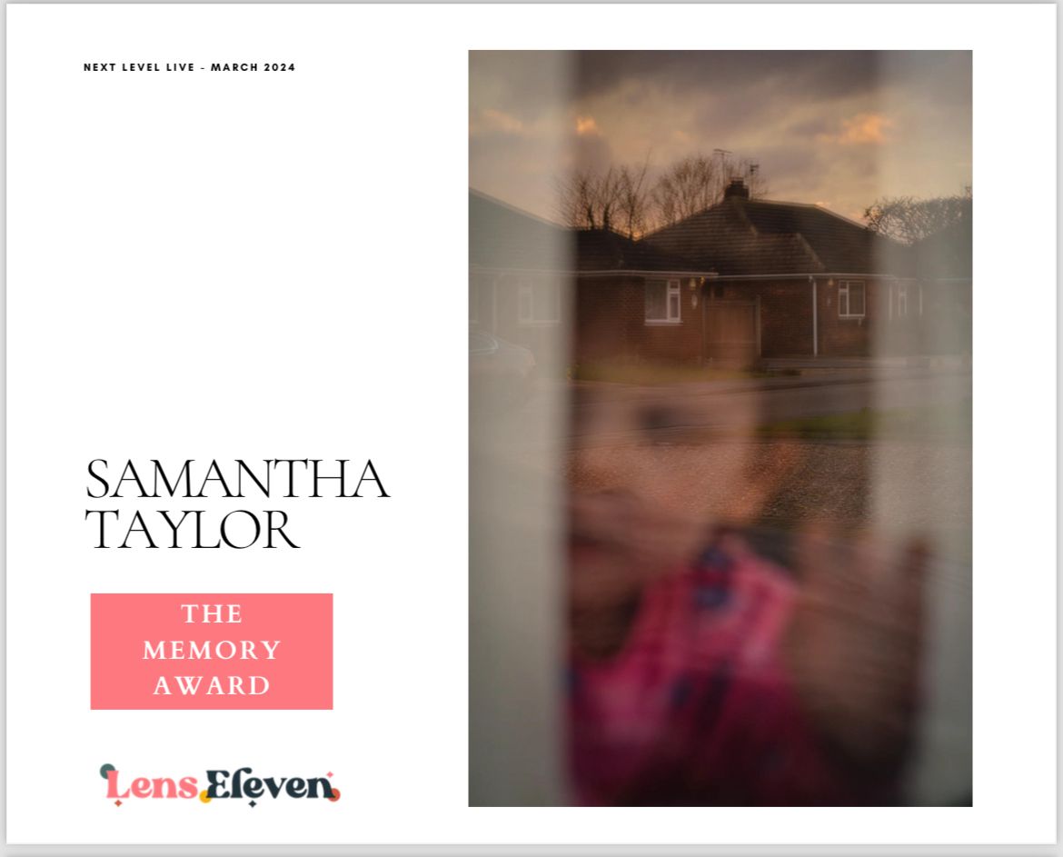 The Memory Award for Samantha Taylor at shorely a memory photography awarded for a through the window photograph.