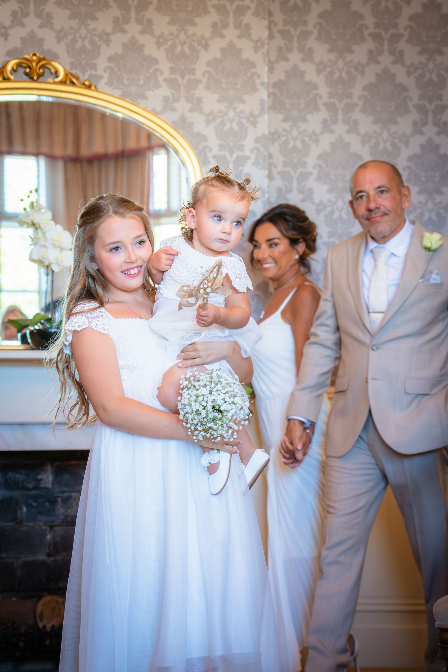 Smiles at a vow renewal ceremony at Ramsgate registry office with Shorely A Memory in Kent.