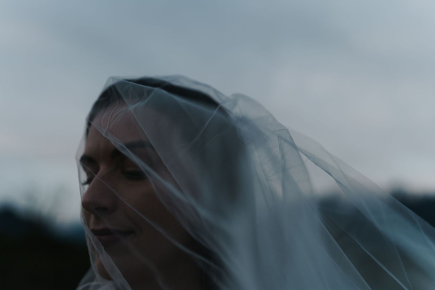 Candid couple portrait during golden hour Wedding in the Fraser Valley