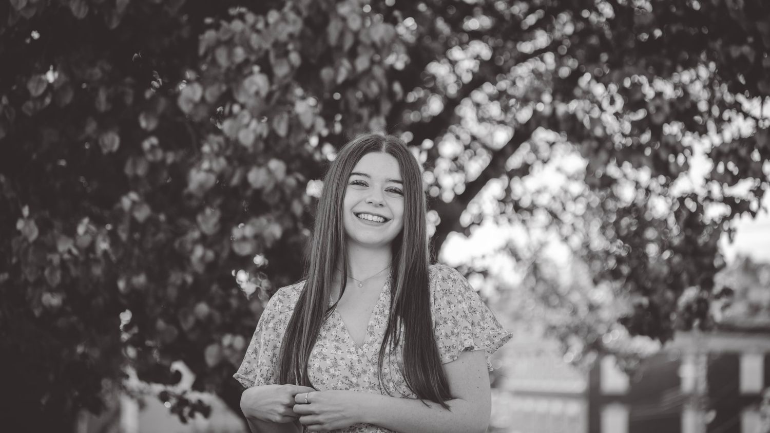 Black and white portrait series with natural outdoor lighting.