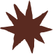 Brown silhouette pattern of dinosaurs and stars on white background.