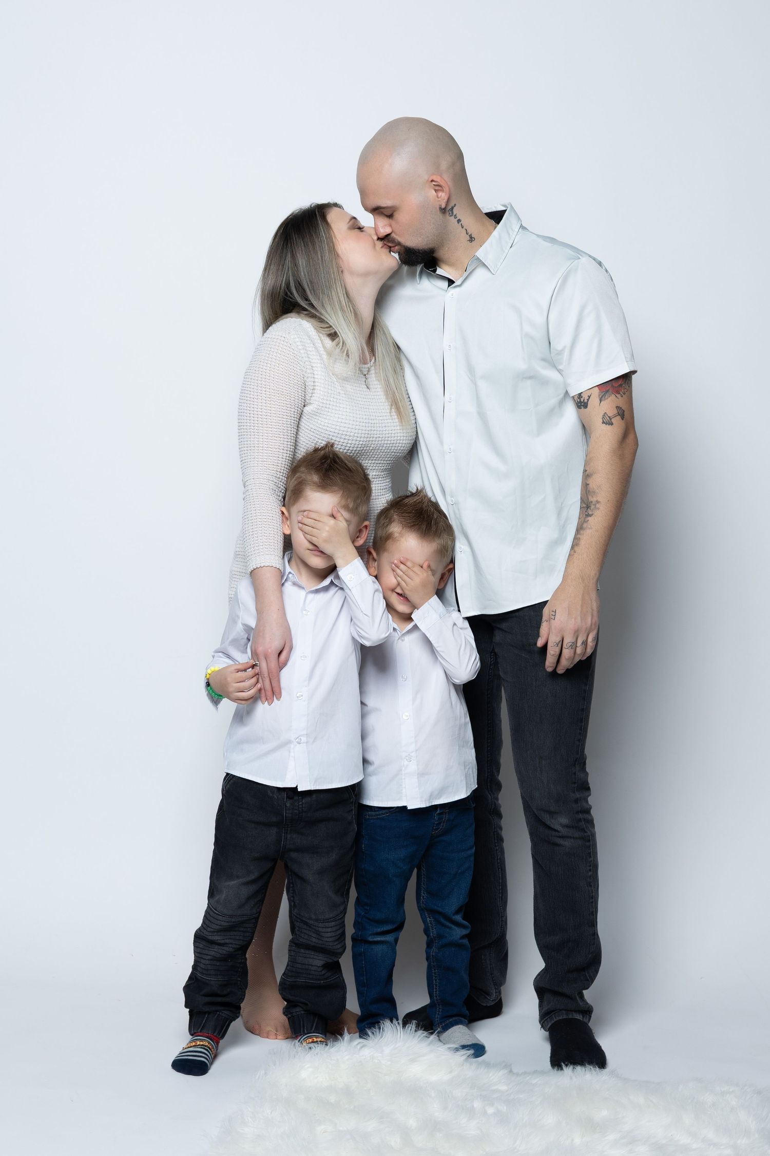 Professionelle Familienbilder für das Fotoalbum.