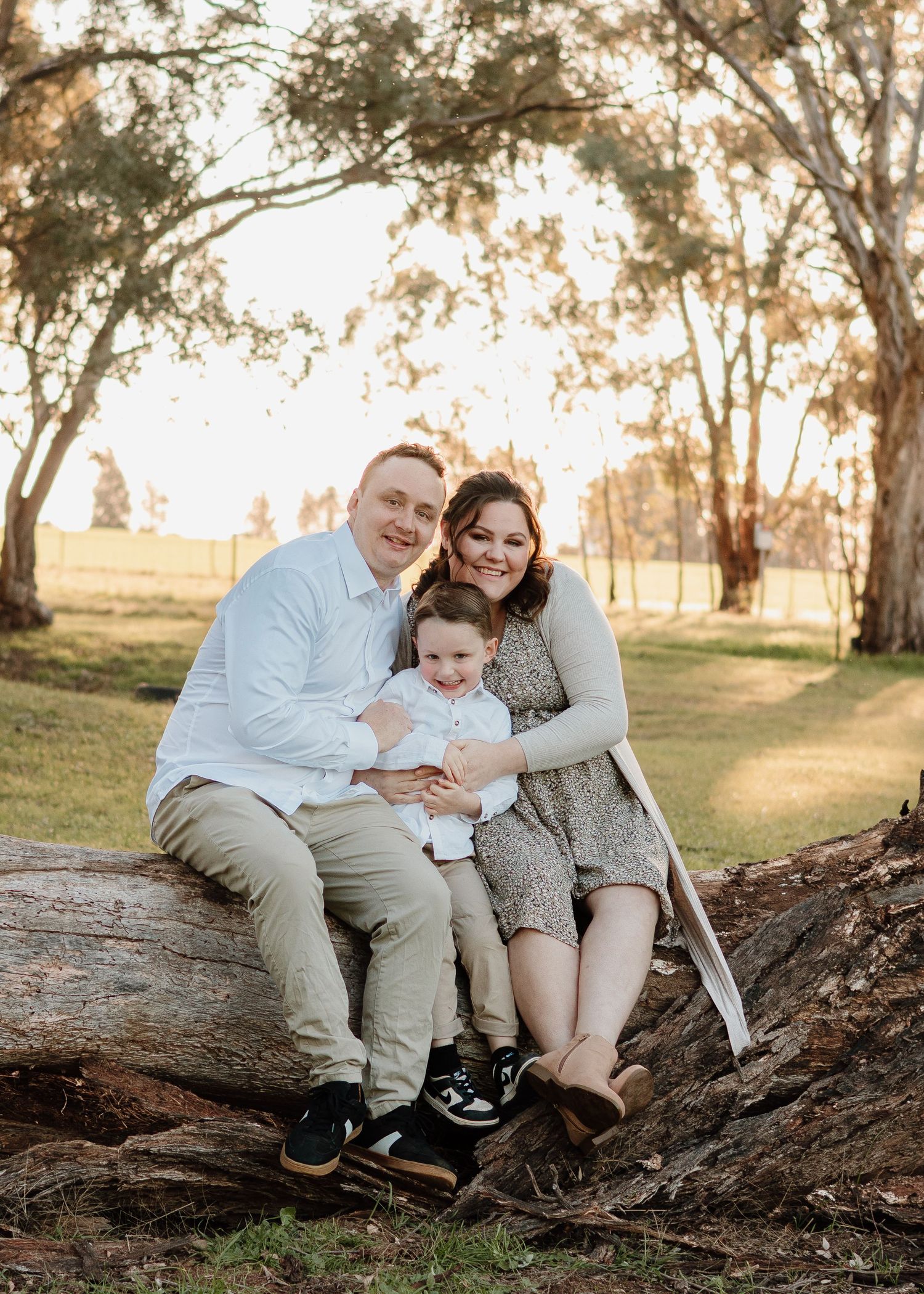 Family photography session golden hour capturing love and connection Wagga Wagga