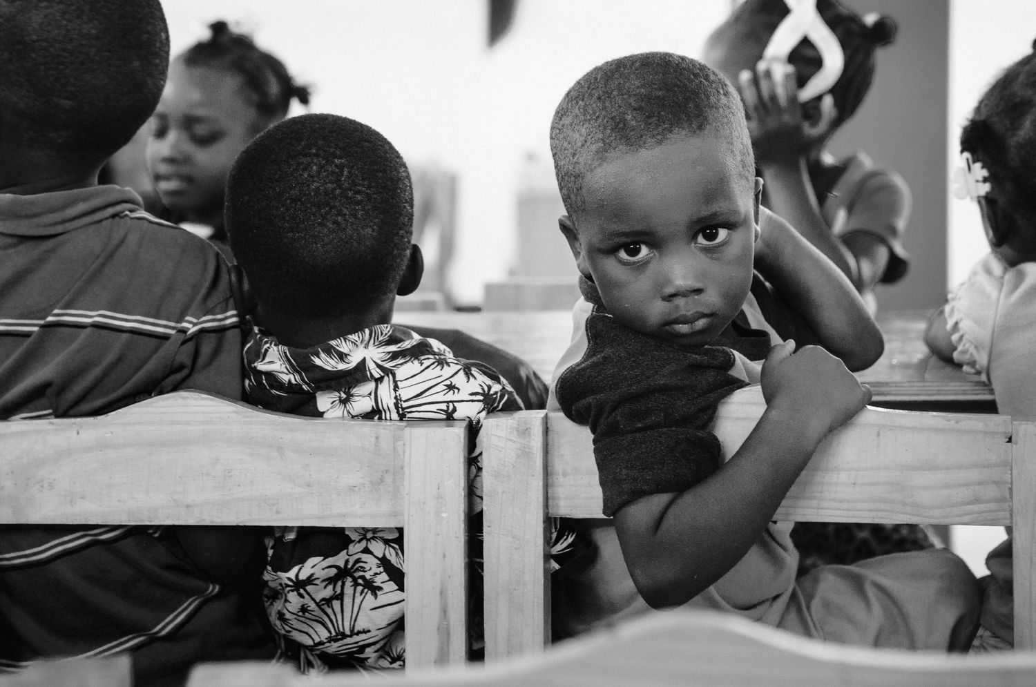 A child at a Rise2Shine classroom in Fond Parisien, Haiti, Sept. 2013. (Afonso Salcedo)