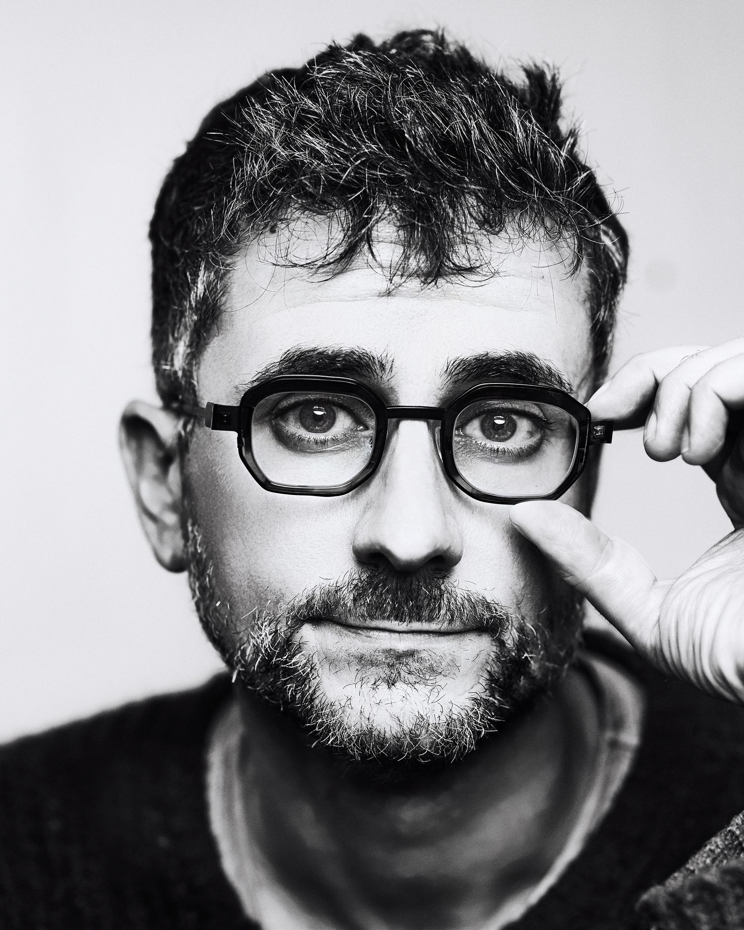 Studio self-portrait of Los Angeles portrait and documentary photographer Afonso Salcedo