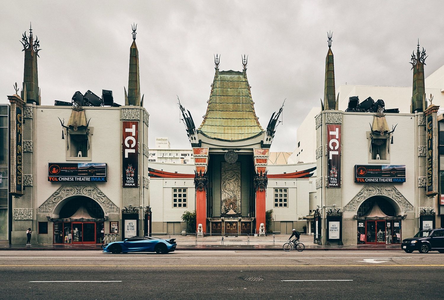 The TCL Chinese Theatre on an empty Hollywood Blvd. during COVID-19 lockdown, spring 2020. (Afonso Salcedo)