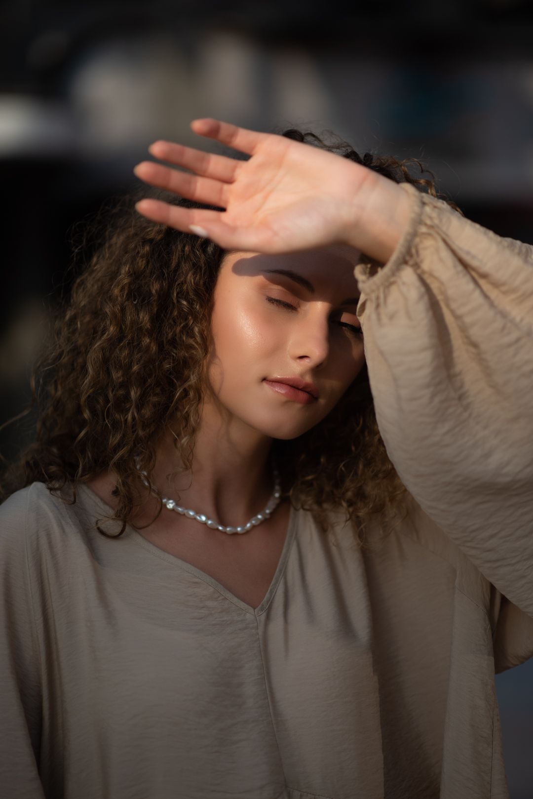 an aestitic portrait shot of a girl