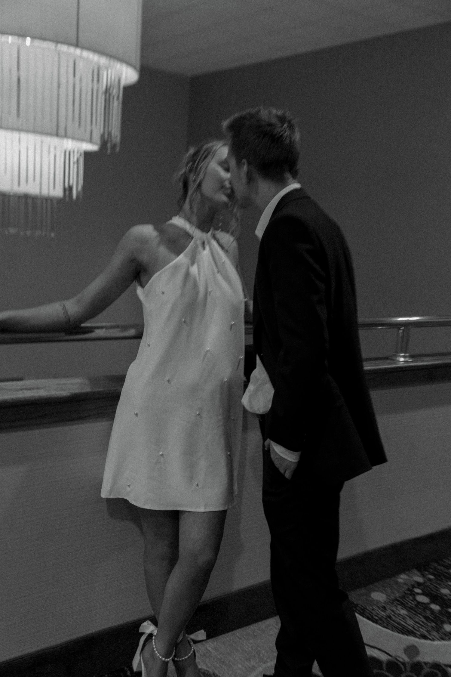 couples engagement session in hotel