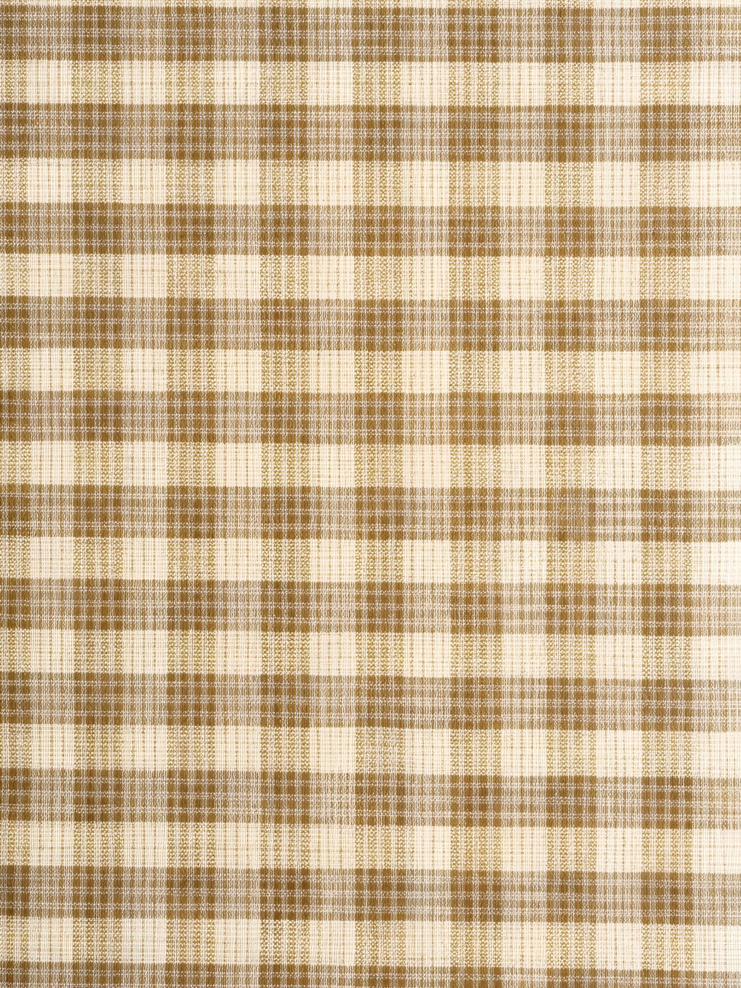 Beige and cream plaid fabric pattern with repeating checkered design.