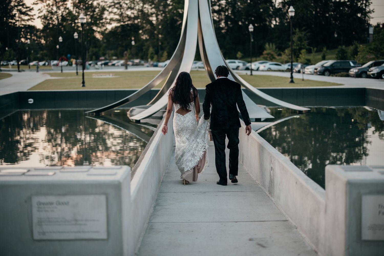 golden hour wedding photos, suwanee wedding photos, black wedding photographers, suwanee wedding photos, wedding production companies