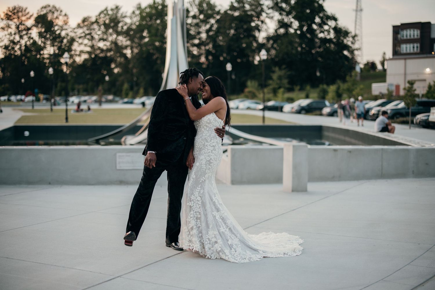 golden hour wedding photos, suwanee wedding photos, black wedding photographers, suwanee wedding photos, wedding production companies