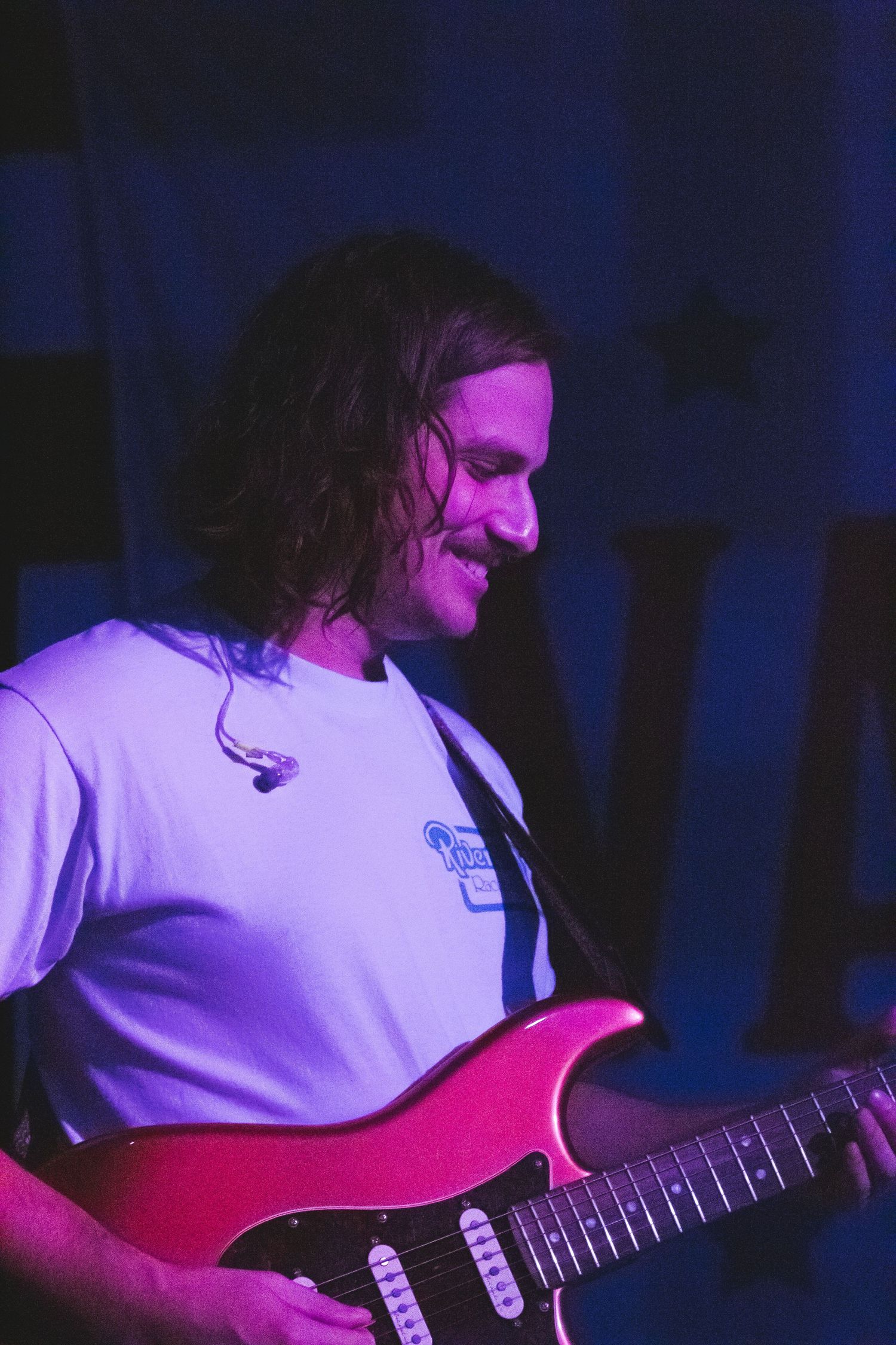A man playing guitar