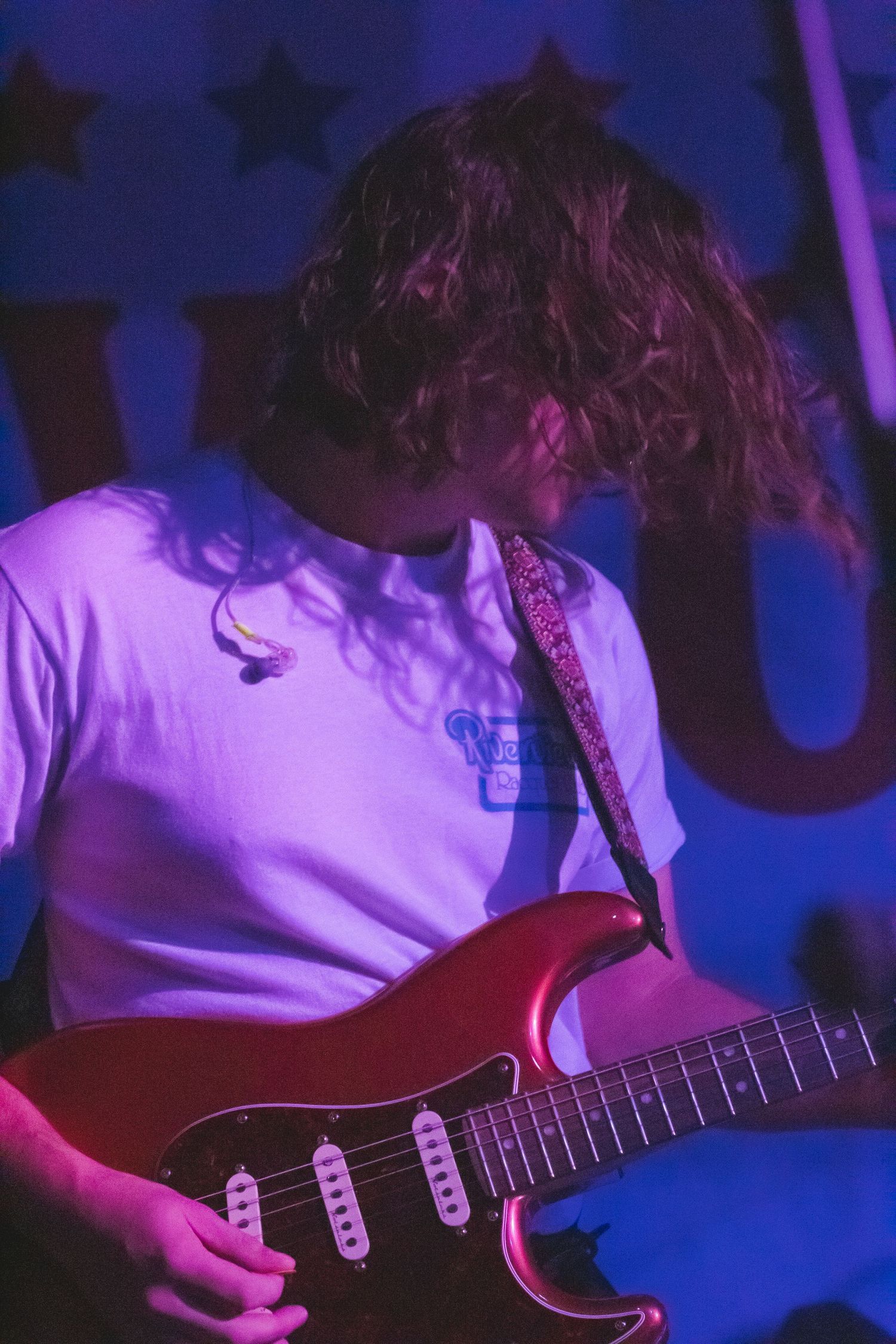 A man playing guitar