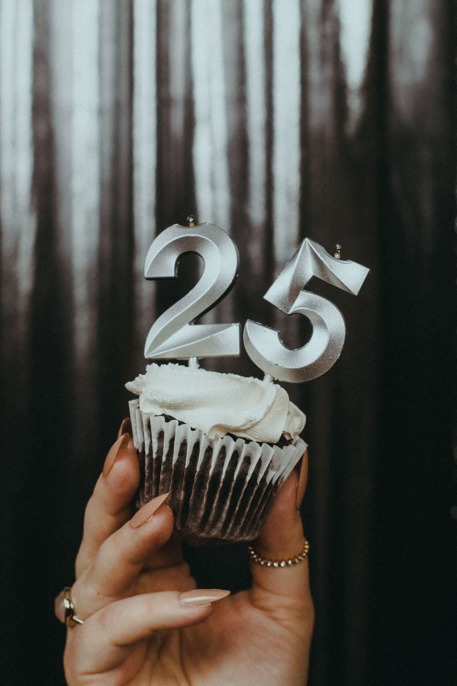 A photo of a cupcake with 