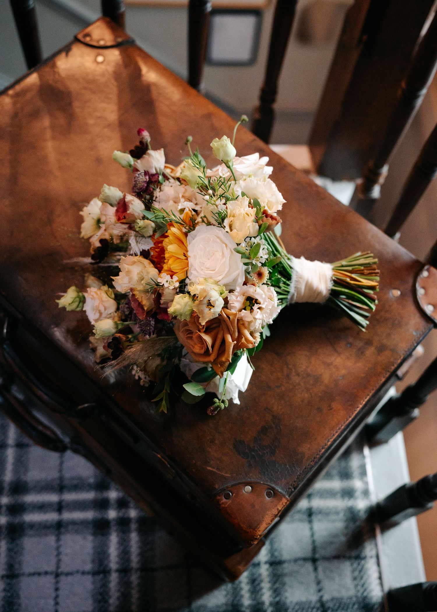 Autumn wedding details at The Maynard in Derbyshire