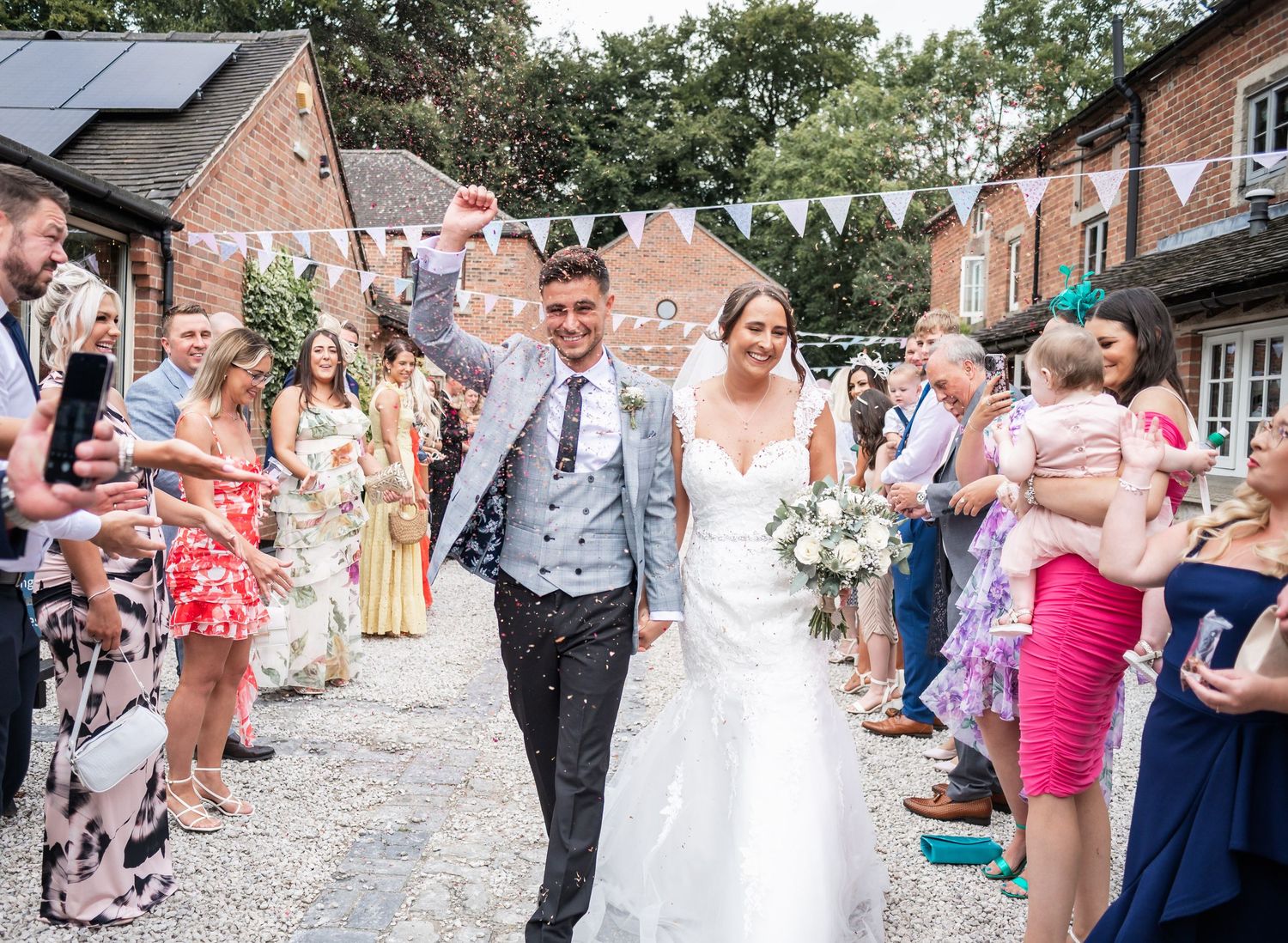 Knockerdown Cottages Derbyshire natural documentary and fun wedding photography photographed by Sharon Trees, Sheffield wedding photographer