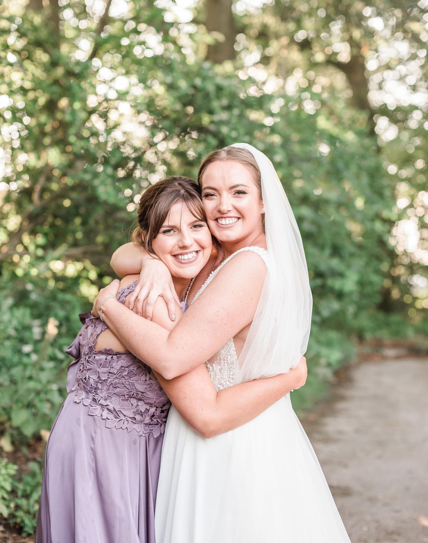bride and bridesmaid cubley hall yorkshire